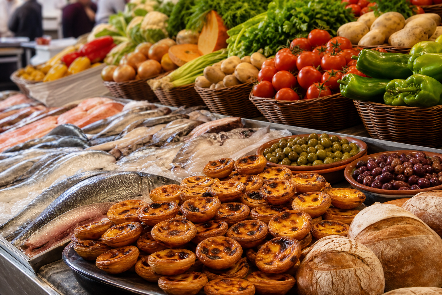 food-market travel scene